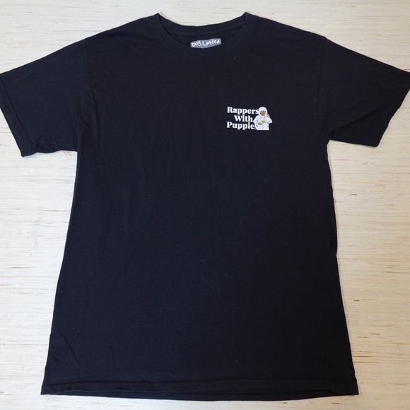 Dog Limited “Rappers With Puppies” Graphic T-Shirt Black Size Medium - Picture 4 of 4